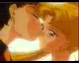 Seiya Kisses Usagi by Unknown