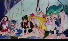 The Senshi Detransform from the SuperS Movie
