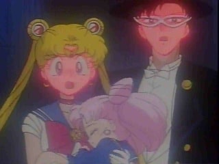 Usagi and Mamoru Learn Chibiusa is their Daughter